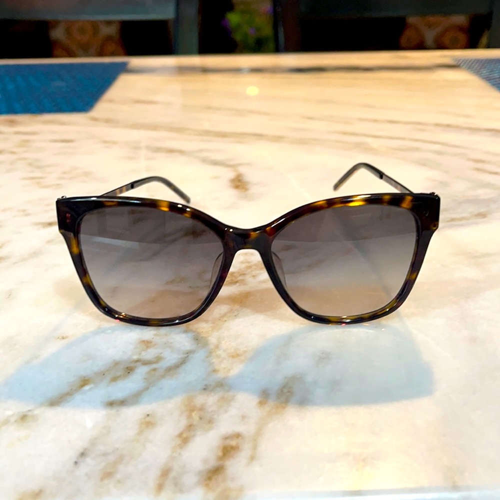 Saint Laurent Square acetate and metal sunglasses